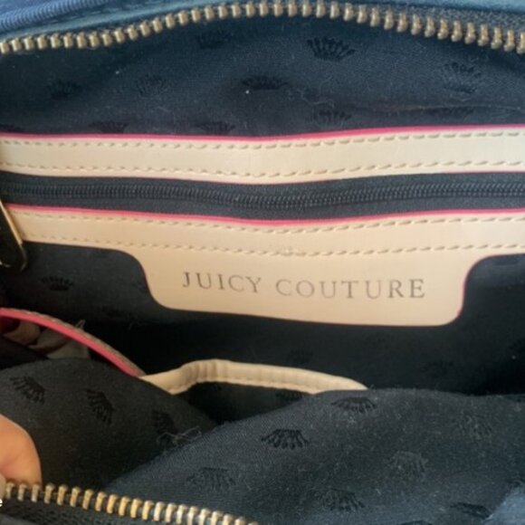 Juicy Couture blue with gold studs and chain hand / shoulder bag - Picture 3 of 4